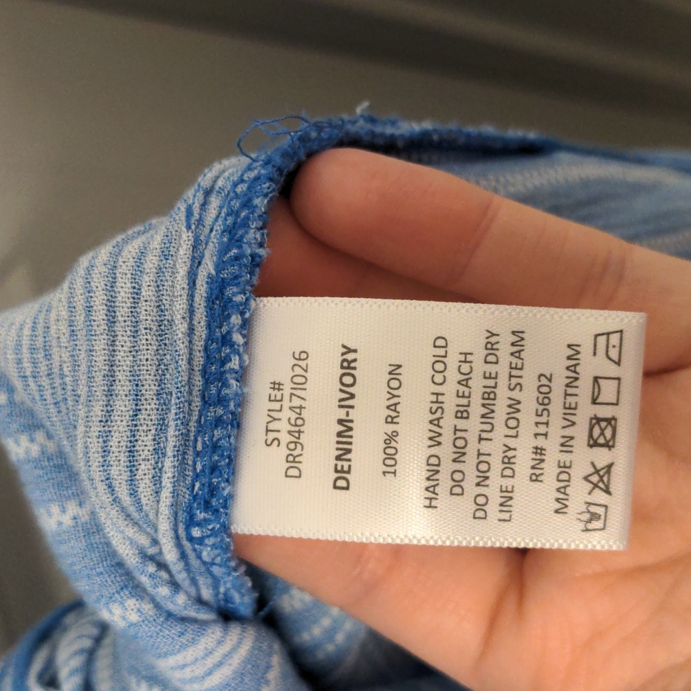 Lush Blue & White Striped Dress - Picture 12 of 13